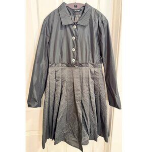 Les Filles d’Ailleurs Black Pleated Coat Dress M